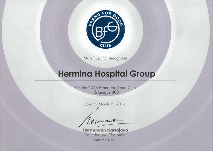 Hermina Award Brand For Good Club - 2016